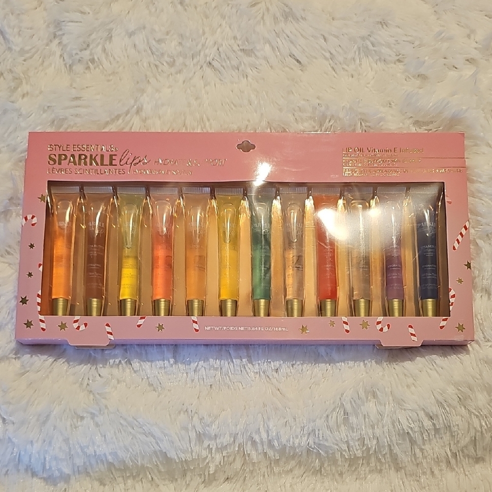NEW Essentials Sparkle Lips Gloss Set - Vibrant Collection
